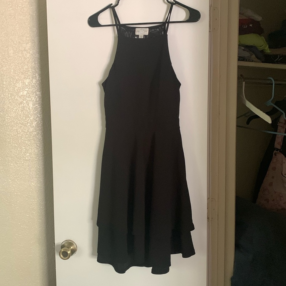 jun & ivy black lace homecoming dress size large